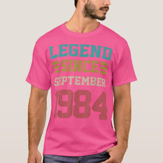Camiseta 38 Years Old Gifts Legend Since September 1984 38t