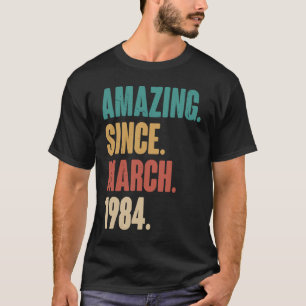 Camiseta 39º aniversário da decoração surpreendente desde m