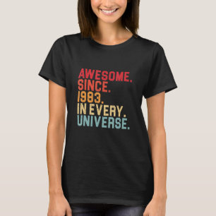 Camiseta 39º aniversário do Awo 1983 em todos os Universos 