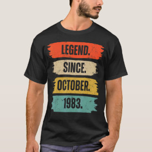 Camiseta 39 anos de lenda desde outubro de 1983 39º nascime