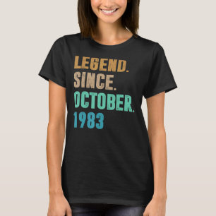 Camiseta 39 anos de lenda desde outubro de 1983 39º nascime
