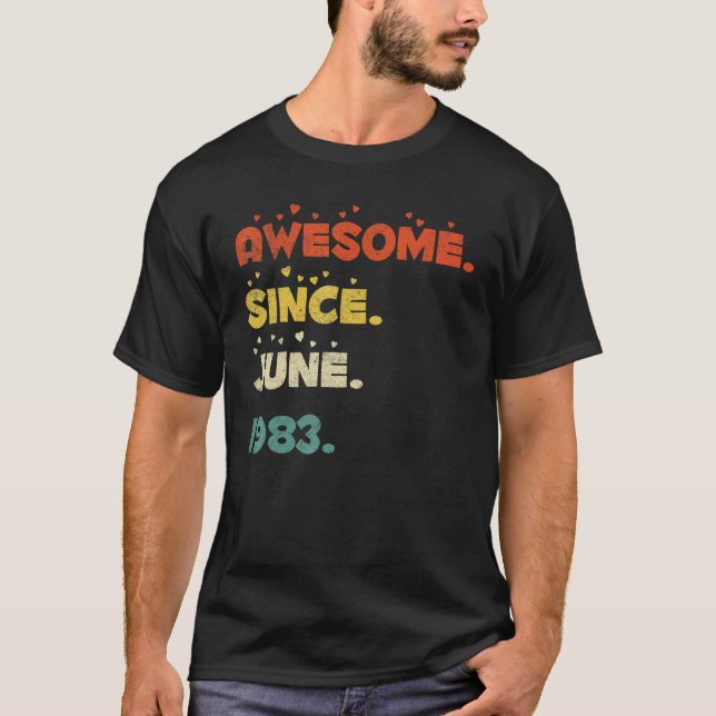 Camiseta 39 anos, junho de 1983 (Frente)