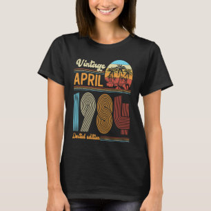 Camiseta 39 Anos Vintage Aniversário Abril De 1984 Mulheres
