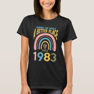Camiseta 39 Birthday Making the world a better place since 