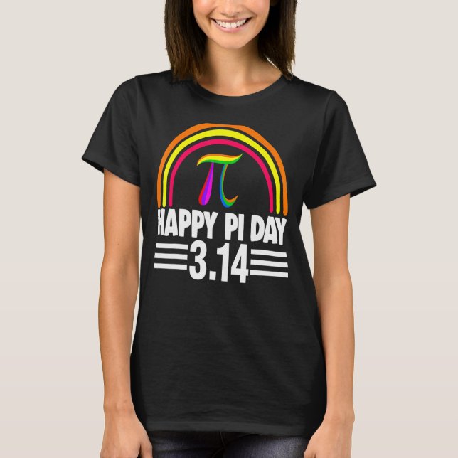 Camiseta 3 14 2022 Pi Matemática Rainbow Men Mathsport Love (Frente)