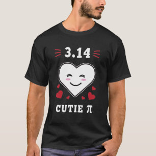 Camiseta 3.14 Coração Bonitinho Pi Piada Engraçada de Matem