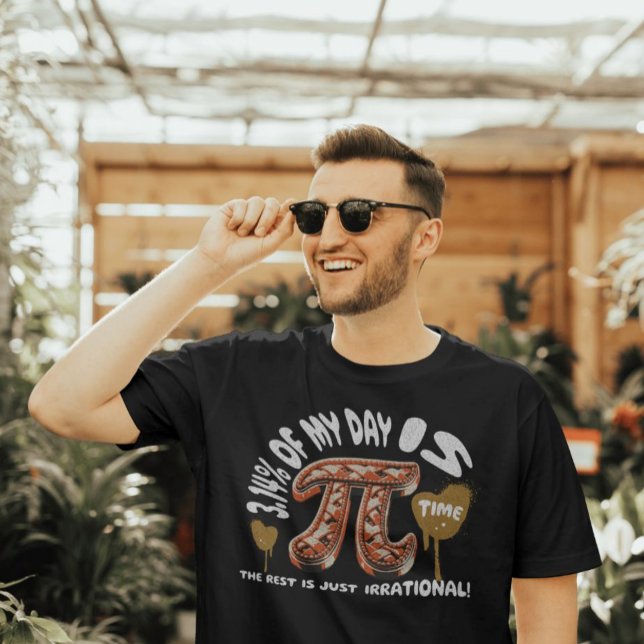Camiseta 3,14% do Meu Dia é Matemática Pi Day (Criador carregado)