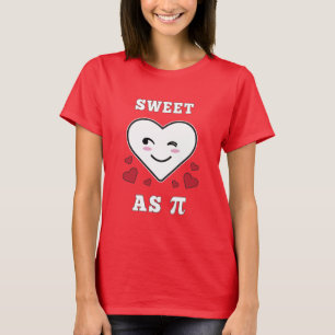 Camiseta 3.14 Doce Cardíaco Como T-Shirt Engraçado De Piada