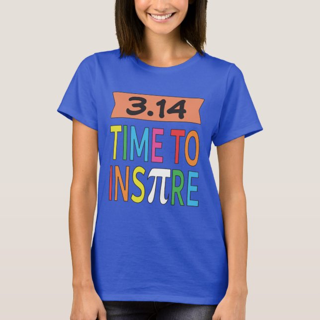 Camiseta 3.14 Hora De Inspirar A Piada De Matemática Engraç (Frente)
