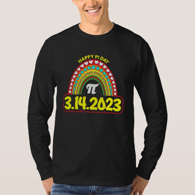 Camiseta 3 14 Pi Day 2023 Math Club Happy Pi Day (Frente)