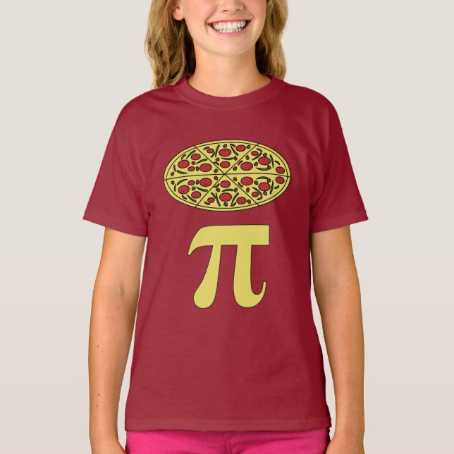 Camiseta 3.14 Pizza Pi Pun Pun Engraçado Piada Matemática T (Frente)