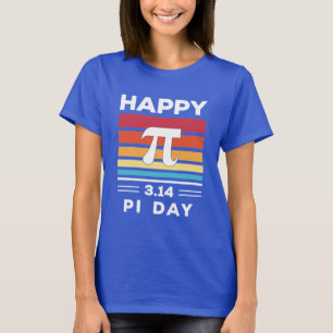 Camiseta 3.14 Pôr do Sol Vintage Feliz Dia do Pi