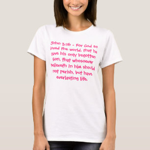 Camiseta 3:16 de John
