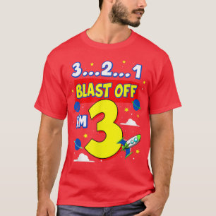 Camiseta 3 2 1 Abastecimento por Festa de aniversário com 3