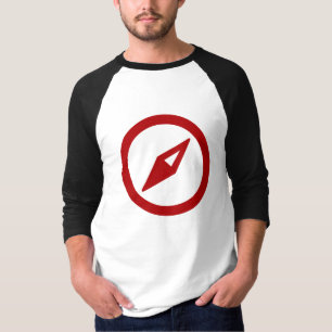 Camiseta 3/4 de Raglan básico da Capa