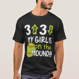 Camiseta 3 acima de 3 para baixo minha menina estão no