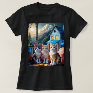 Camiseta 3 Adorable Artist designed Kittens