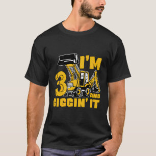 Camiseta 3 Anos 3º Aniversário Da Construção 3 Anos Ol