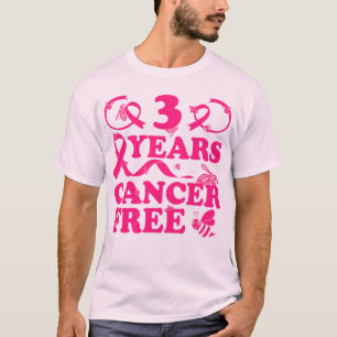 Camiseta 3 Anos Abelhas de Fita Sobrevivente Sem Cancer Mat