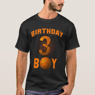 Camiseta 3 Anos De Basquete Esporte Família Engraçada