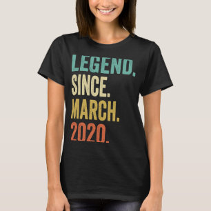 Camiseta 3 anos de idadeLegenda desde março de 2020 3º aniv