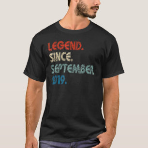 Camiseta 3 anos de lenda desde setembro de 2019 Terceiro Na