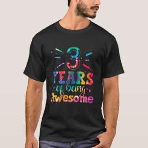 Camiseta 3 Anos Sendo Espetacular Corante 3 Anos 3Rd B