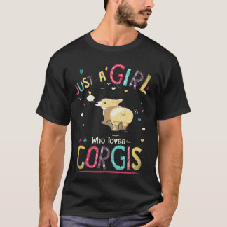 Camiseta 3 Apenas Uma Garota Que Ama Corgi