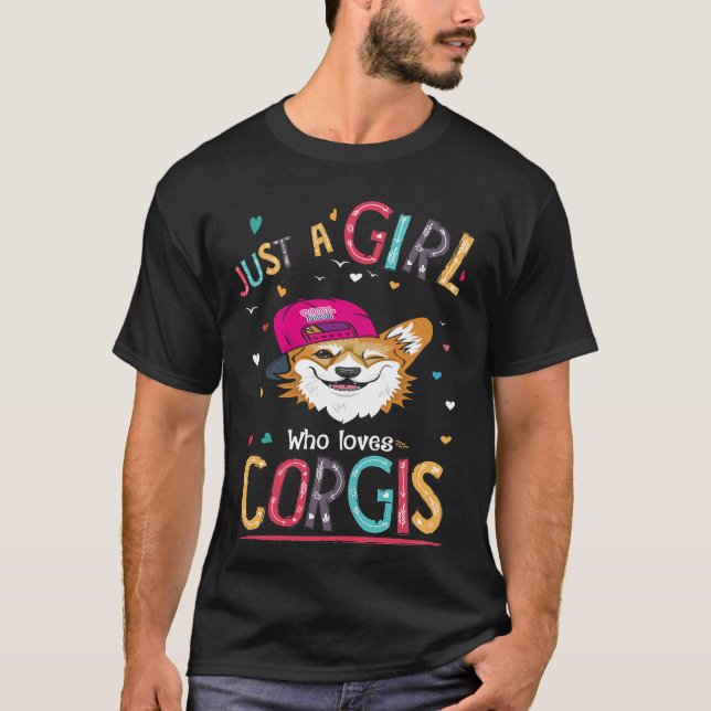 Camiseta 3 Apenas Uma Menina Que Ama Corgi (Frente)