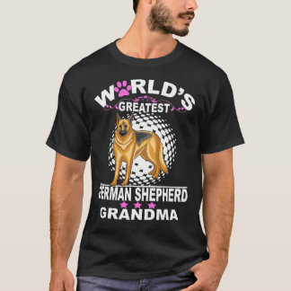 Camiseta 3 Avó de Pastor Alemão Mais Incrível do Mundo