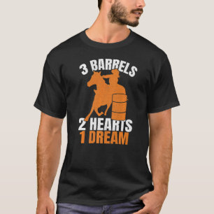 Camiseta 3 Barris 2 Corações 1 Sonho Corrida De Cavalos Em 
