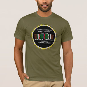 Camiseta 3 BATTLE STARS WWII Veteran