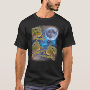 Camiseta 3 Bullfrogs Moon Amaldiçoado Meme Engraçado 3 Bull