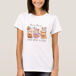 Camiseta 3 Café de Halloween Retro, Bolso de Hocus Frappucc
