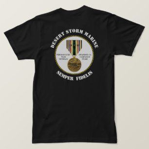 Camiseta 3 CAMPAIGN STARS Desert Storm Marine SEMPER Fi