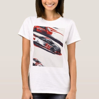 Camiseta **"3 Car Drag Race Design T Shirt - Fast e Furio