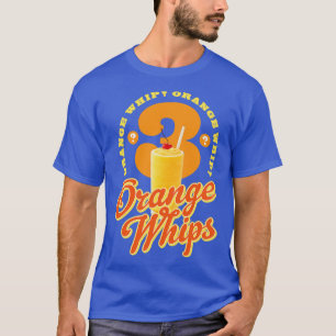 Camiseta 3 chicotes laranja