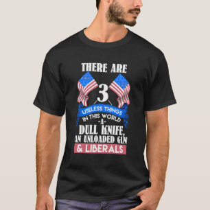 Camiseta 3 Coisas Inúteis Políticas