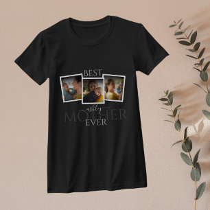 Camiseta 3 Colagem de Fotografias Dia de as mães memorável