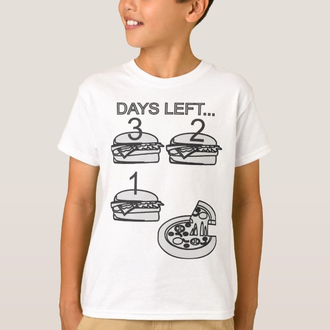 Camiseta 3 dias restantes.. Pizza! (Frente)