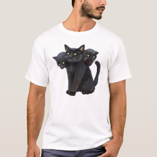 Camiseta 3 dirigiram o gatinho