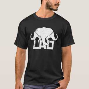 Camiseta 3 Elefante LAO Original Reino de Laos Fla