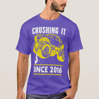 Camiseta 3 Esmagando Desde 2016 Para Uma Criança De Anivers