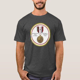 CAMISETA 3 ESTRELAS DE CAMPANHA AFEGANISTÃO WAR VETERAN