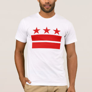 Camiseta 3 estrelas vermelhas 2 bares vermelhos