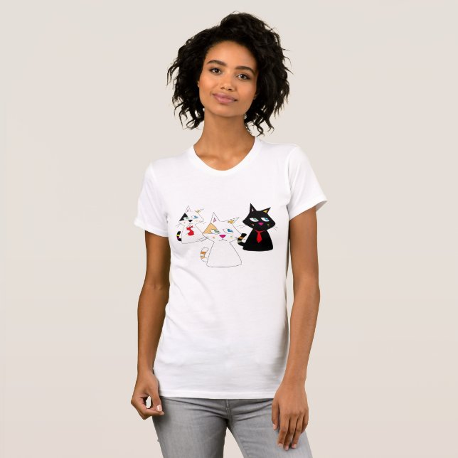 CAMISETA 3 GATOS (Frente Completa)