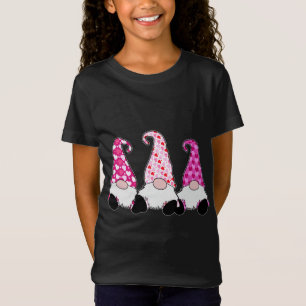 Camiseta 3 Gnomos cor-de-rosa Elfos corações não amam