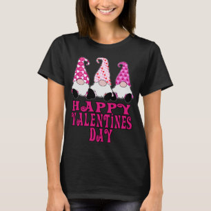 Camiseta 3 Gnomos Namorados Corações Felizes Dias de os nam