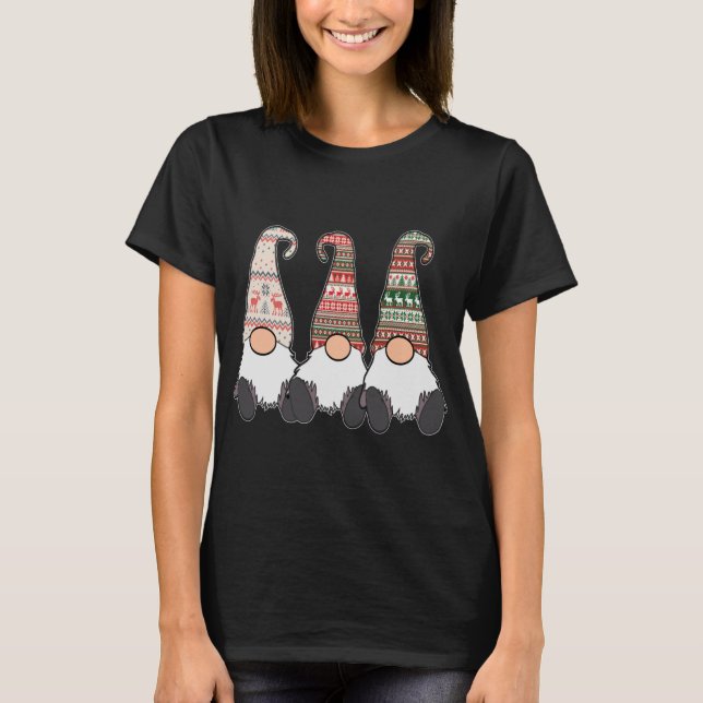 Camiseta 3 Gnomos Nórdicos Festa de Natal Sueco (Frente)