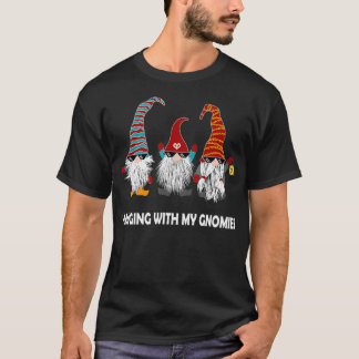 Camiseta 3 Gnomos nórdicos Óculos suecos Nisse Tomte Cristo